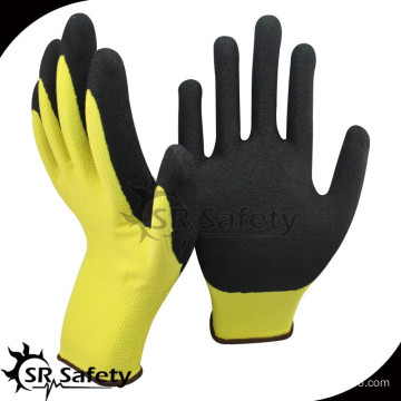 SRSAFETY sandy finish nitrile coated gripper gloves